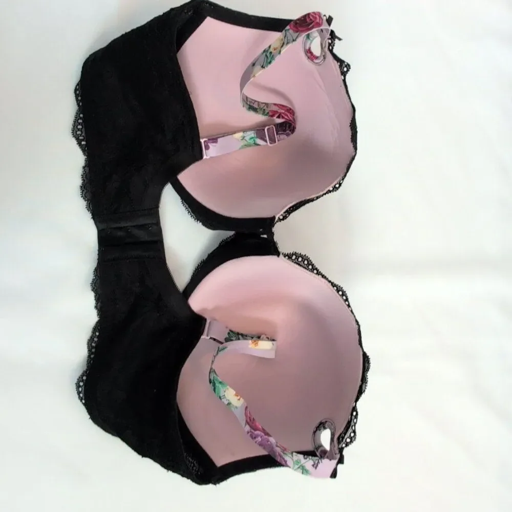 38DD Bra Torrid Lace Floral Cottage Whimsigoth Fairy Romance Valentines - Picture 5 of 7